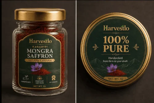 Mongra saffron 1G Harvestlo Kashmiri Mongra saffron A+ Grade