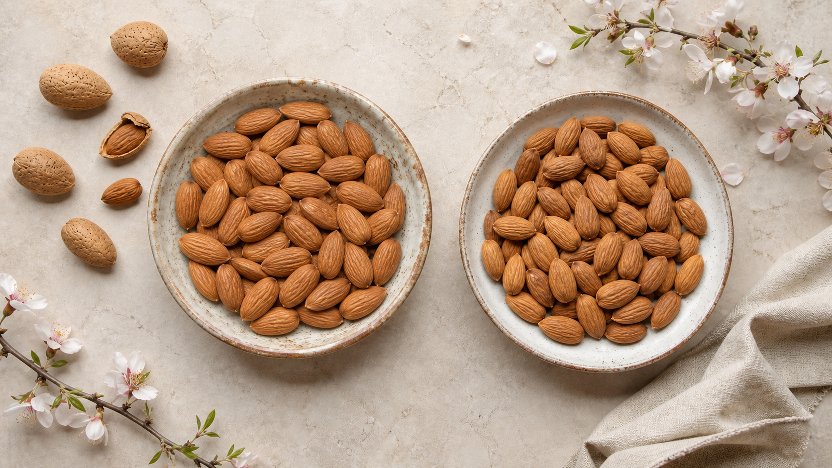 Kashmiri almonds vs California almonds comparison